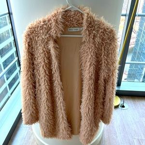 Bishop + young faux fur jacket